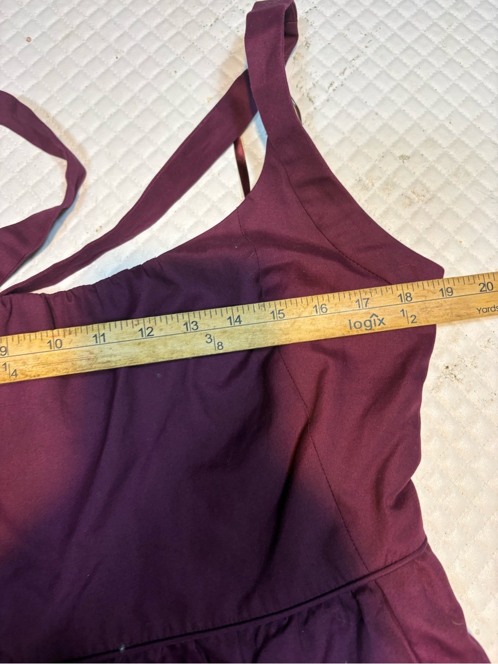 J. Crew plum-colored halter-neck fit and flare dress - Picture 9 of 10